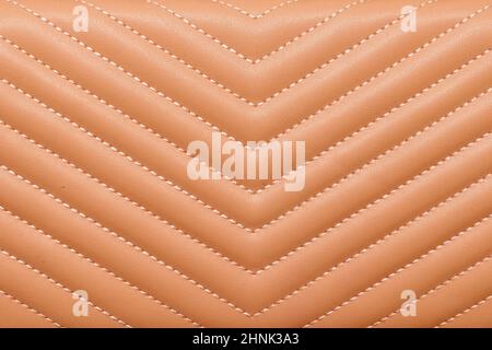 Beige colour leather material pattern texture background Stock Photo