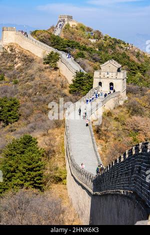 Great Wall in Badaling Stock Photo