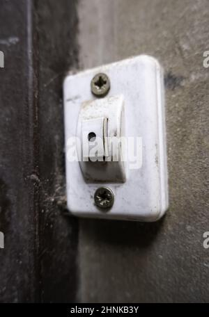 Old electrical switch Stock Photo