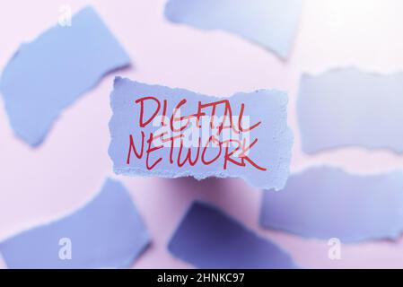 Writing displaying text Digital Network, Business overview network incorporating digital switching and transmission Abstract Focusing On A Single Idea Stock Photo