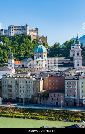 Historic centre of Salzburg Stock Photo