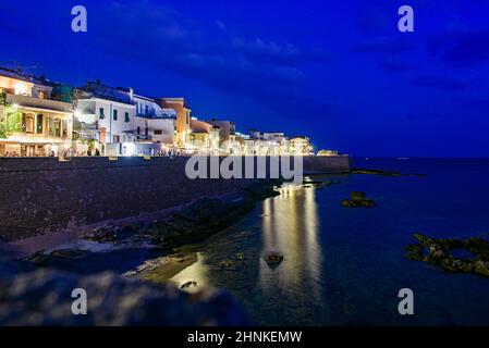 Old town of Alghero Stock Photo