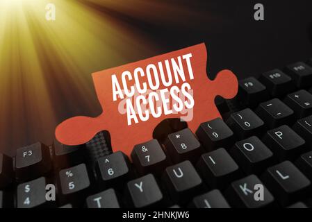 Inspiration showing sign Account Access, Business idea having permission to use particular data on a computer Solving Different Math Problems, Calcula Stock Photo