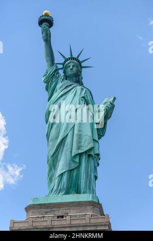 One of the USA symbols:  Statue of Liberty in New York City Stock Photo