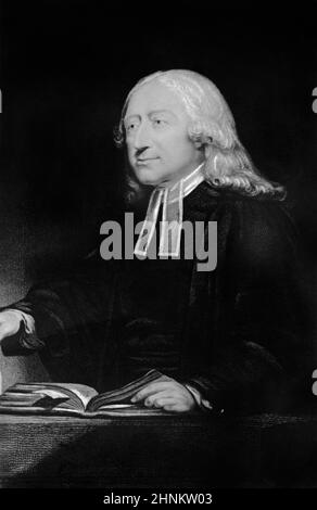 John Wesley (1703-1791), British minister, theologian, and evangelist, who was a leader of a revival movement within the Church of England known as Methodism. Stock Photo