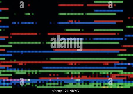 Pixel pattern of a digital glitch Stock Photo