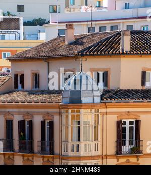 Detail of a building with architectural decoration Stock Photo