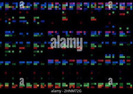 Pixel pattern of a digital glitch Stock Photo
