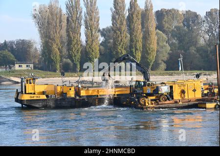 Workship 1842 on the river Rhine Stock Photo