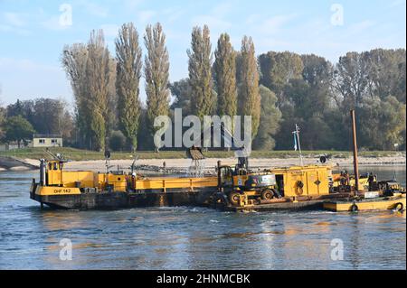 Workship 1842 on the river Rhine Stock Photo