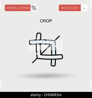 Crop Simple vector icon Stock Vector Image & Art - Alamy