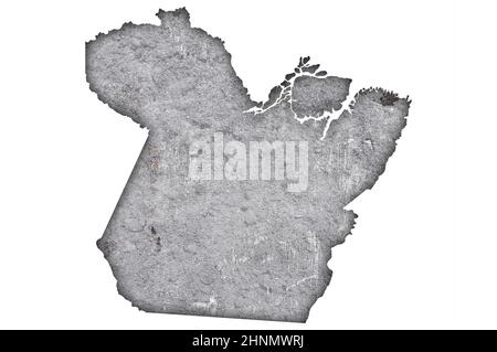 Map of Para on weathered concrete Stock Photo - Alamy