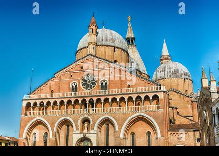 Facade of the Basilica of Saint Anthony in Padua, Italy Stock Photo