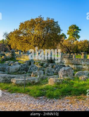 Olympia Ruins, Peloponesse, Greece Stock Photo