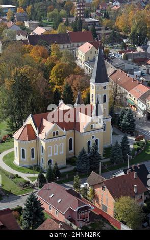 Parish Church of the Annunciation of the Virgin Mary in Velika Gorica, Croatia Stock Photo