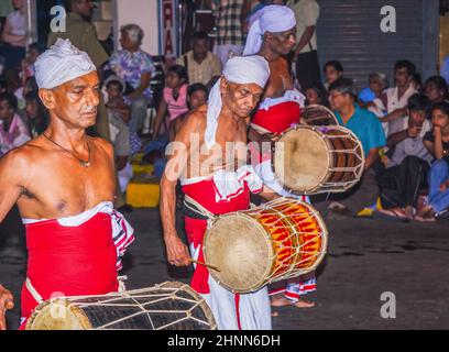 musicians participate the festival Pera Hera in Kandy Stock Photo