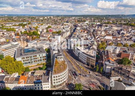 aerial of Bonn, the former capital of Germany Stock Photo