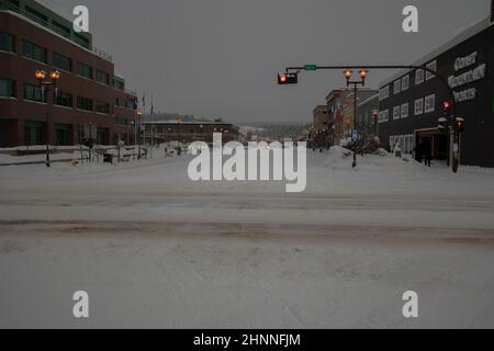Main Street, Whitehorse, Yukon, Canada Stock Photo