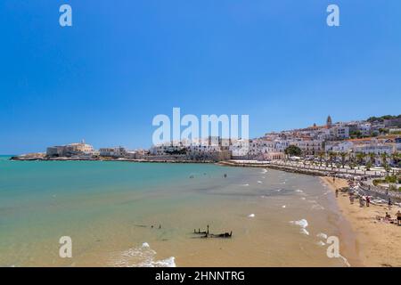 Old city Vieste, Apulia region, Italy Stock Photo