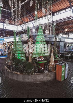 Mall Christmas Decoration, Montevideo Uruguay Stock Photo