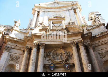 Facade of San Marcello al Corso church.