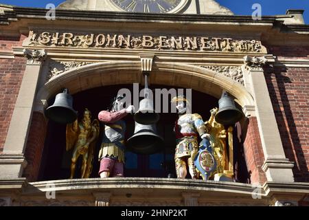 Sir John Bennett's jewelry store at Greenfield Village, an 80-acre open air site & part of the Henry Ford museum complex in Dearborn, Michigan, USA. Stock Photo