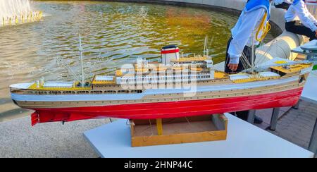 Hand Made Wooden Model Boat Stock Photo 1498195142