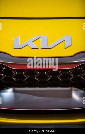 Kia logo emblem sign editorial stock image. Image of speed - 257388084