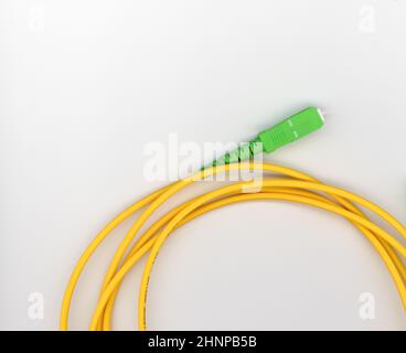 optical fiber patch cable Stock Photo
