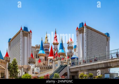 Excalibur Hotel and Casino  in Las Vegas, Nevada Stock Photo