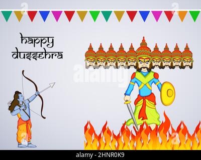 hindu festival Dussehra Stock Photo