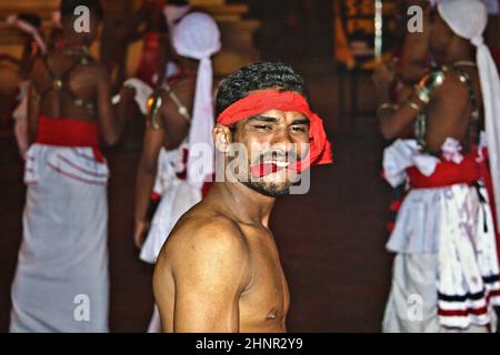 dancer and musicians  participate the festival Pera Hera in Candy Stock Photo