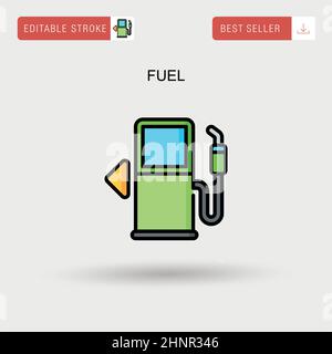 Fuel Simple vector icon. Stock Vector