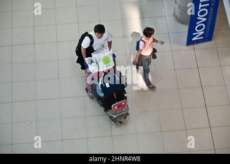 passengers in Suvarnabhumi International Airport Stock Photo
