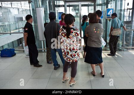 passengers in Suvarnabhumi International Airport Stock Photo