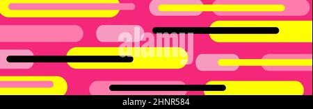 Modern abstraction, composition made of various rounded shapes of lines in color - Vector illustration Stock Photo