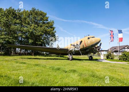 visit of the museum of the Luftbruecke in Frankfurt  in Frankfurt, Germany Stock Photo