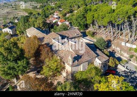 Sanctuary of Mercy is a district belonging to the town of Borja, in the province of Zaragoza. Spain Stock Photo