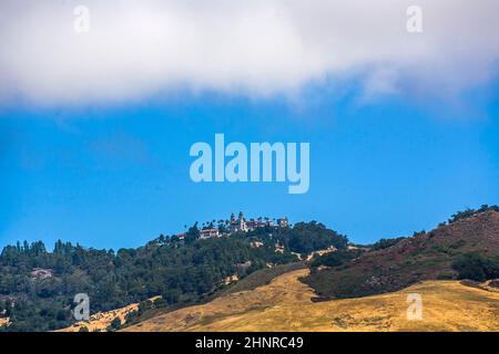 Randolph Hurst castle, the  Disneyland of art at the hills of San Simeon Stock Photo