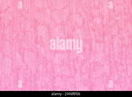 closeup of permanent pink marker doodles pattern texture brushes on white background Stock Photo