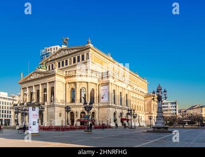 Old Opera House in Frankfurt am Main in the early morning Stock Photo