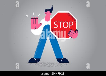Red stop hand block sign, Adblock, Do Not Enter, Forbidden Icon, Stop ...