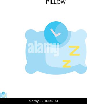 Pillow Simple vector icon. Illustration symbol design template for web mobile UI element. Stock Vector