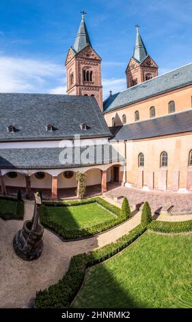 famous benedictine cloister in Seligenstadt, Germany Stock Photo