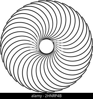 Spiral, swirl, twirl and whirl design elements. Vector - stock vector illustration, clip-art graphics Stock Vector
