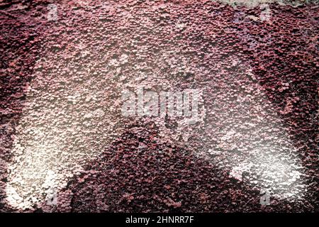 Close up view on concrete wall textures with three spotlights in high resolution Stock Photo
