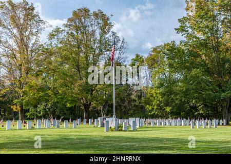 Westlawn cemetery in the north part of Williamstown Stock Photo