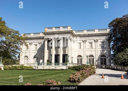 Exterior view of the historic Marble House in Newport Rhode Island Stock Photo