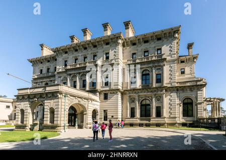 the breakers is an old Newport Mansion open to public Stock Photo