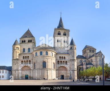 The Roman Monuments, Cathedral of St Peter (Trier Dom) and Church of Our Lady, UNESCO World Heritage Site Stock Photo